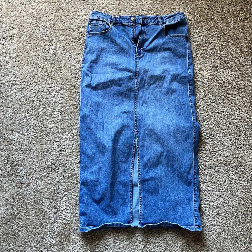 Rachel Zoe Light Blue Denim Skirt